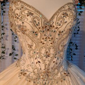 Elegant Beaded Gown Quinceañera Dress